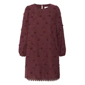 Cream Obleka bordo
