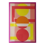Homestar Stenska umetnina WALLY 80x120 cm abstraktni sončni zahod