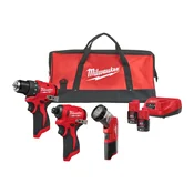 Milwaukee M12 BLPP3A-202B set brezkrtačnih orodij