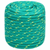 vidaXL Večnamenska uporabna vrv 16 mm 50 m Zelena PP
