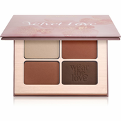 ZOEVA Velvet Love Eyeshadow Quad paleta sjenila za oci nijansa Easy Nude Eyes 4x1,5 g