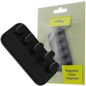 Allity ASA-410 magnetni organizator za kable, 5 držal, 3M, črn