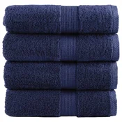 Premium rucnici za goste SOLUND 4 kom. tamnoplave boje 30x50 cm 600 g/m2