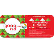 Novogodišnji E-Paketic Vaucer 2 x 3000 din