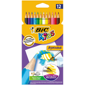 shumee Akvarelni svinčniki BIC Kids Aquacouleur, 12 barv