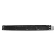 Synology NAS RS422+, rack, AMD Ryzen R1600, 2GB DDR4, 4-bay, USB, LAN 2x1GbE, 1U, 1 x Gen3 x2 network upgrade slot, 3-year hardware warranty.