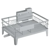 Songmics Odkapovalnik za posodo 31x42x185 cm siva