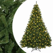 Vidaxl Umetno Zložljivo Božično Drevo 300 cm 300 LED Toplo bela