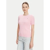 Tommy Hilfiger Pulover WW0WW38744 Roza Regular Fit