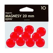 GRAND 20 mm crveni magnetski držači za ploču, 10 komada 130-1688
