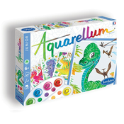 Ustvarjalni set z akvarelnimi barvami Dinozavri