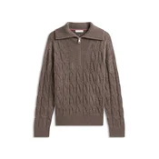 TOMMY HILFIGER Pulover čokolada