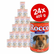Ekonomično pakiranje za gurmane: Rocco Classic 24 x 400 g - Govedina s pilećim srcima