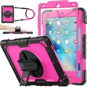 Ohišje za iPad Mini 4/5 s stojalom in naramnico Roza