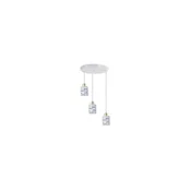 Luster na sajli ELEN 3xE27/35W/230V precnik 29 cm beli/zlatni