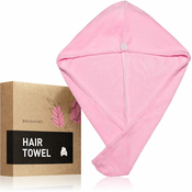 BrushArt Home Salon Hair towel rucnik za kosu Pink