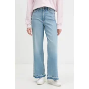 Guess Jeans kavbojke s širokimi hlačnicami ženske