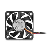 Delock 67314 aksialni ventilator 12 V DC, 50 x 50 x 10 mm, črn