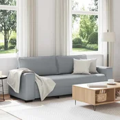vidaXL Trosed svetlo siv 220x77x82 cm blago