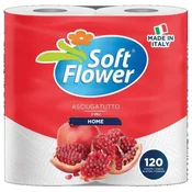 RUČNIK PAPIRNATI JASTUČNI 23 CM DVOSLOJNI PK2 SOFT FLOWER CARTINDUSTRIA VENETA BIJELI