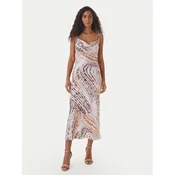 Guess Cocktail obleka W6GK94 W2266 Bež Regular Fit