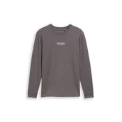 TOM TAILOR DENIM Majica antracit/bela