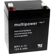 MULTIPOWER multipower PB-12-5\,4-4\,8 MP5\,4-12 svinčeni akumulator 12 V 5.4 Ah svinčevo-koprenast (Š x V x G) 90 x 107 x 70 mm ploščati vtič 4\,8 mm brez vzdrževanja\, nizko samopraznjenje, (20438571)