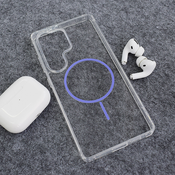 Maska za Samsung S25 Ultra Mag Case Clear Slim ljubicasta