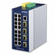 PLANET IGS-6325-16T4S mrežni prekidac Upravljano L3 Gigabit Ethernet (10/100/1000) Plavo, Sivo