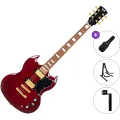 PSD Guitars DCT-150 Basic SET Cherry Red Električna kitara