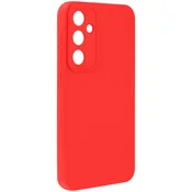 AVIZAR Ovitek za Galaxy A34 5G iz mehkega silikona z ojačitvijo bloka kamere, Rdeča, (5000189062)