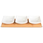 Lamart LT9217 4-delni servirni set skodelicBamboo, 26 x 8 cm
