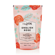 I Love English Rose Bath Salts 500 g