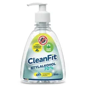 CleanFit 70% citrusni razkuževalni gel za roke s pumpico 300 ml
