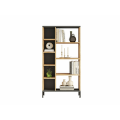 Regal Kailua 2236 Odprta, Iverna plošča, 134x72x26cm, Bor, Antracit