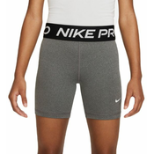 Djevojke kratke hlace Nike Kids Pro Dri-Fit 5 Shorts - carbon heather/white