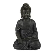 Northix Figura sedečega Bude 30 cm poliresin odporna na vremenske vplive