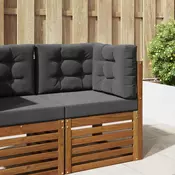 vidaXL Zunanja blazina za kavč 3 pcs Antracit Poliester