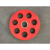 OLIMPIJSKA 7-GRIP GUMIRANA UTEŽ IZ NERJAVEČEGA JEKLA – 5 kg