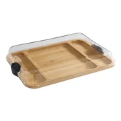 Serving platter, with lid, bamboo, 30.5 x 40.5 cm - Farberware