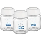 Canpol babies Express Care Bottle Set For Breast Milk Storage Set stekleničke za shranjevanje materinega mleka 3 x 120 ml za ženske