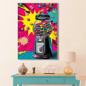 Wallity Dekorativna slika na platnu, 45x70cm, Šarena
