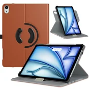 Infostyle TiMOVO vrtljiv ovitek za iPad Air 11 (2024/2025)/10.9 (2020/2022) – rjava, stojalo 90°