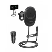 ANKER Auto punjač MagGo 15W, Crni