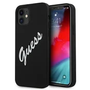 Guess Etui Guess Silicone Vintage za iPhone 12 mini - črno-belo