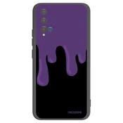 Silikonski črni ovitek za Huawei Nova 5T - Purple spooky