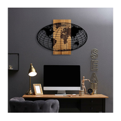 Atelier Del Sofa Zidna dekoracija Wold Map - 332, 87x3x58 cm, Crna