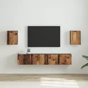 TV zidni ormar Zidne 2 pcs Staro drvo 30 x 31 x 40 cm