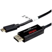 ROLINE Roline 11045958 USB-C® / DisplayPort adapter [1x moški konektor USB-C® - 1x moški konektor DisplayPort] črna #####4K UHD 2 m, (20630832)