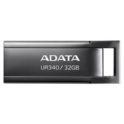 ADATA UR340, 32 GB, USB Tip-A, 3.2 Gen 1 (3.1 Gen 1), Bez poklopca, 4 g, Crno